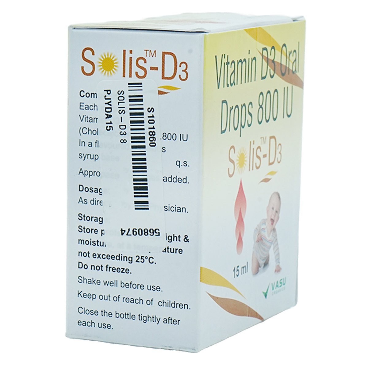 Solis-D3 800IU Oral Drop 15 ml, Pack of 1 Oral Drops Solis-D3 800IU Oral Drop 15 ml, Pack of 1 Oral Drops