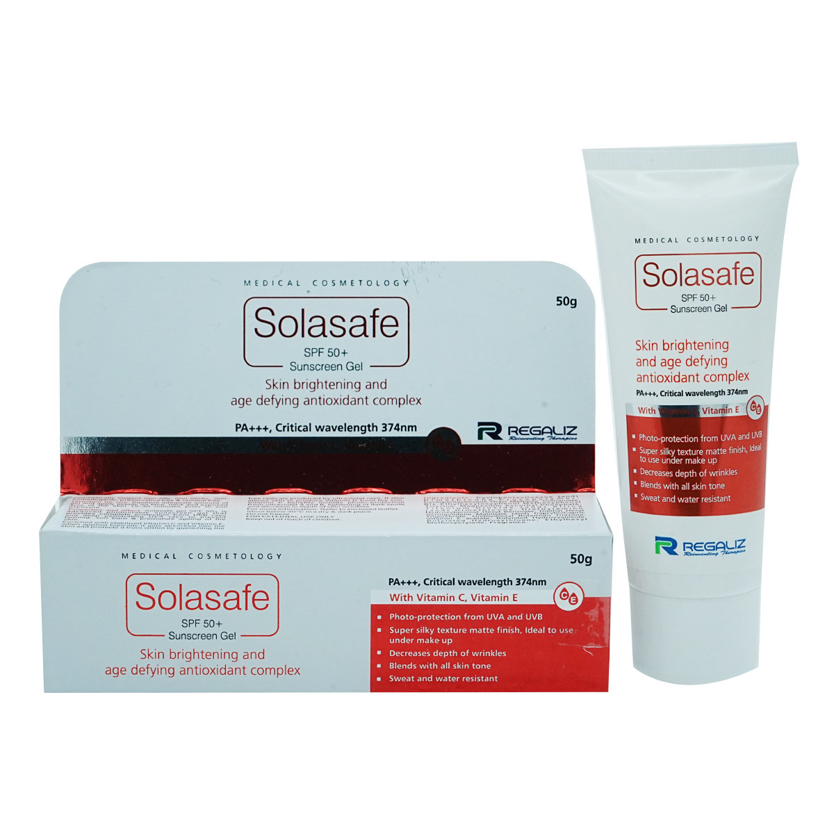 Solasafe SPF 50+ Sunscreen Gel 50 gm, Pack of 1 Solasafe SPF 50+ Sunscreen Gel 50 gm, Pack of 1