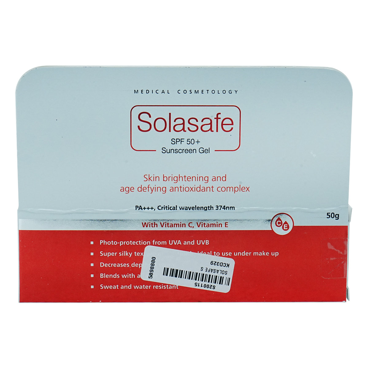 Solasafe SPF 50+ Sunscreen Gel 50 gm, Pack of 1 Solasafe SPF 50+ Sunscreen Gel 50 gm, Pack of 1
