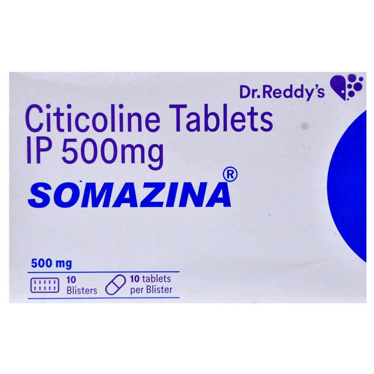 Somazina 500 mg Tablet 10's, Pack of 10 TABLETS Somazina 500 mg Tablet 10's, Pack of 10 TABLETS