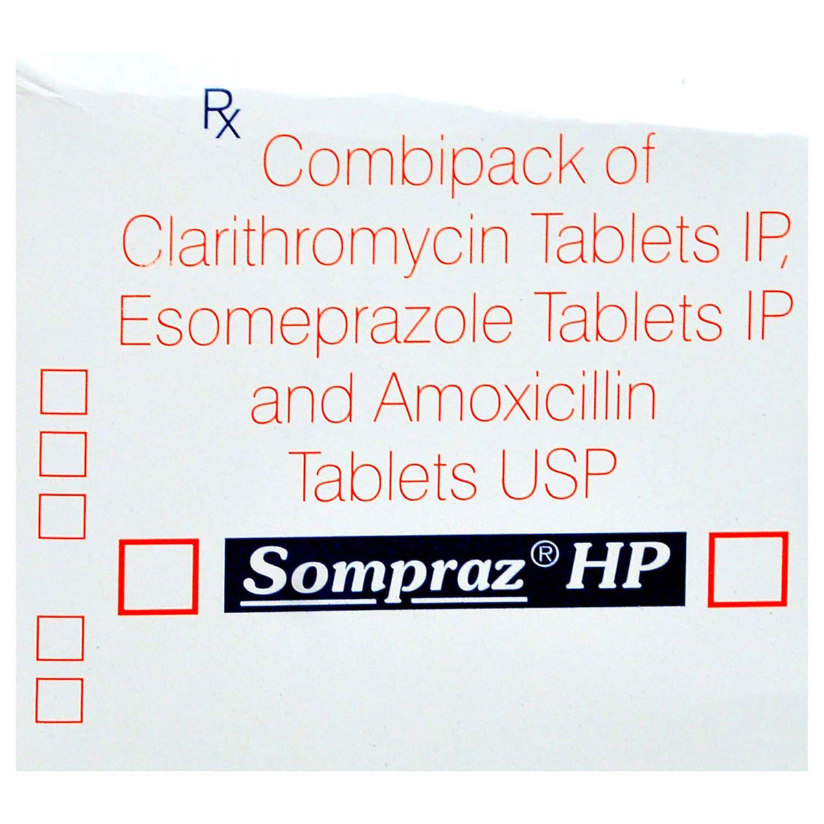 Sompraz HP Combipack, Pack of 1 TABLET Sompraz HP Combipack, Pack of 1 TABLET