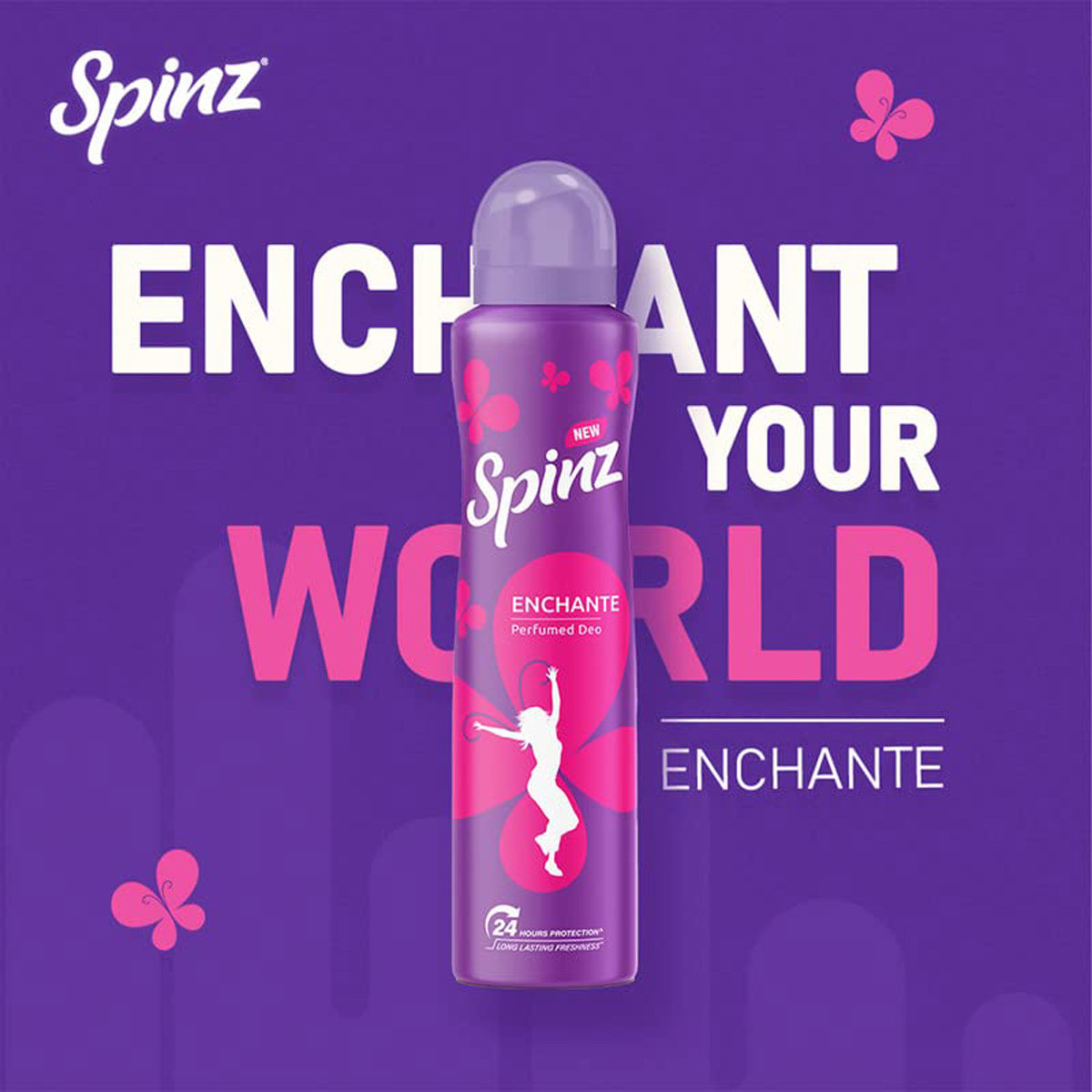 Spinz Enchante Perfumed Deodorant Body Spray, 150 ml, Pack of 1 Spinz Enchante Perfumed Deodorant Body Spray, 150 ml, Pack of 1