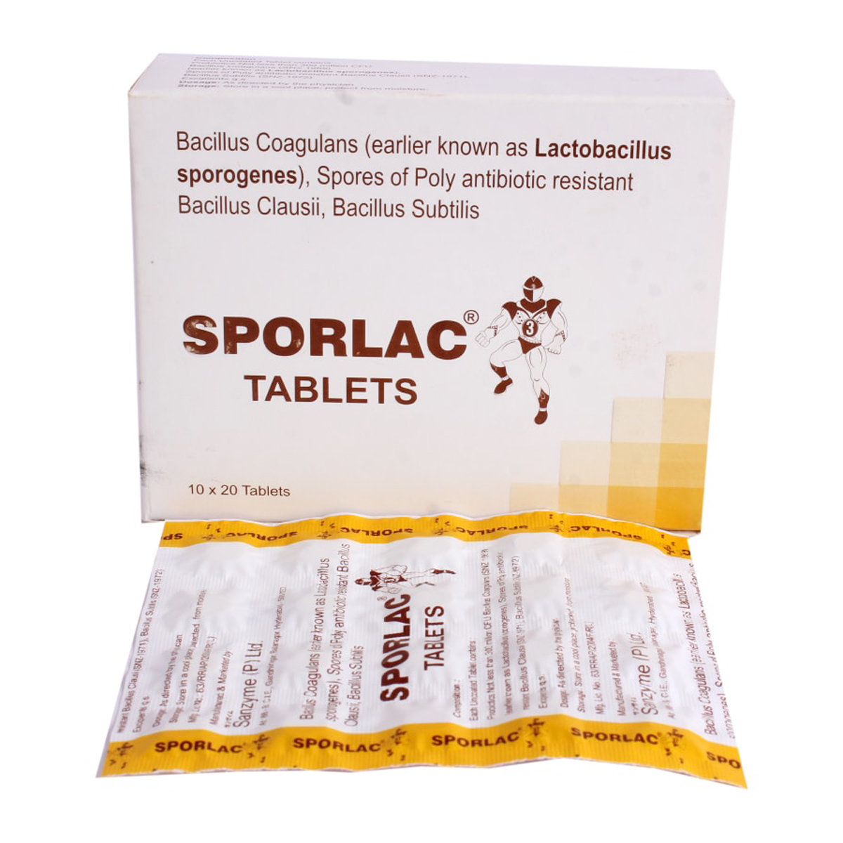 Sporlac Tablet 20's, Pack of 20 Sporlac Tablet 20's, Pack of 20