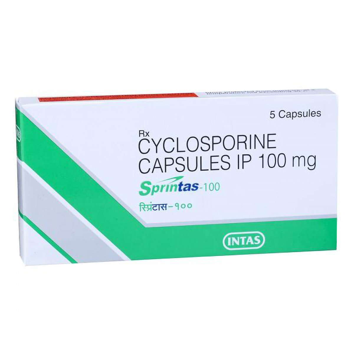 Sprintas 100 mg Capsule 5's, Pack of 5 CapsuleS Sprintas 100 mg Capsule 5's, Pack of 5 CapsuleS