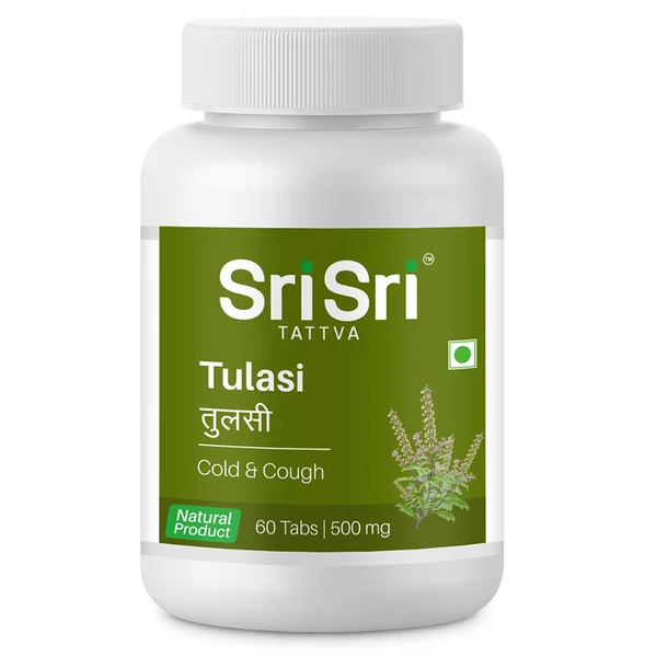 Sri Sri Tattva Tulasi 500 mg, 60 Tablets, Pack of 1