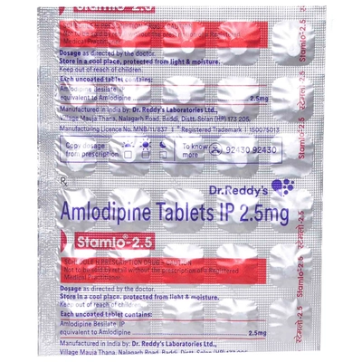 Stamlo-2.5 Tablet 30's, Pack of 30 TABLETS