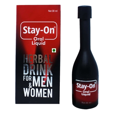 Stay-On Oral Liquid Herbal Drink for Men &amp; Women, 30 ml, Pack of 1