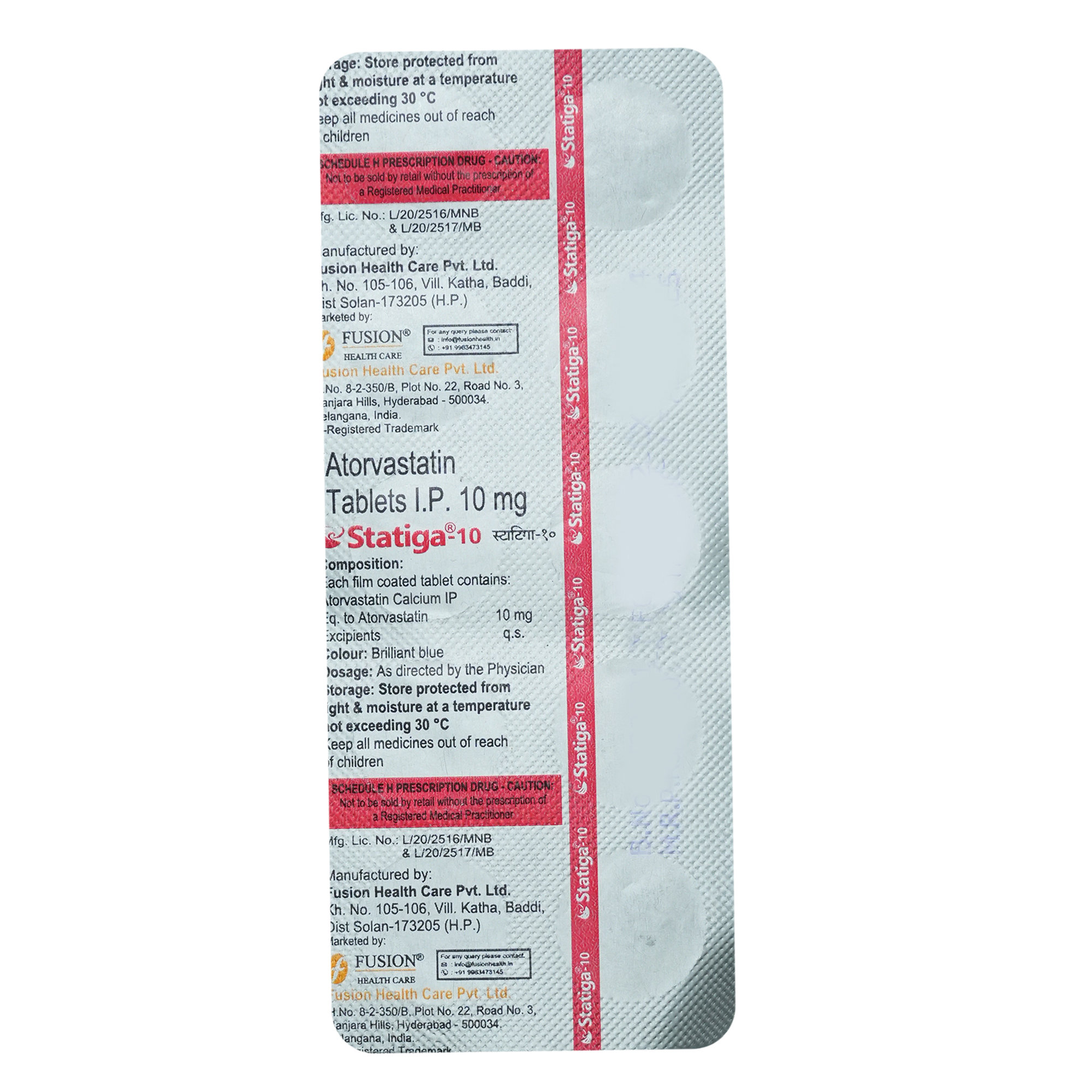 Statiga-10 Tablet 10's, Pack of 10 TABLETS Statiga-10 Tablet 10's, Pack of 10 TABLETS