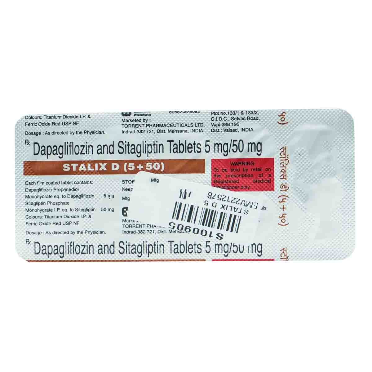 Stalix D 5 mg/50 mg Tablet 10's, Pack of 10 Stalix D 5 mg/50 mg Tablet 10's, Pack of 10