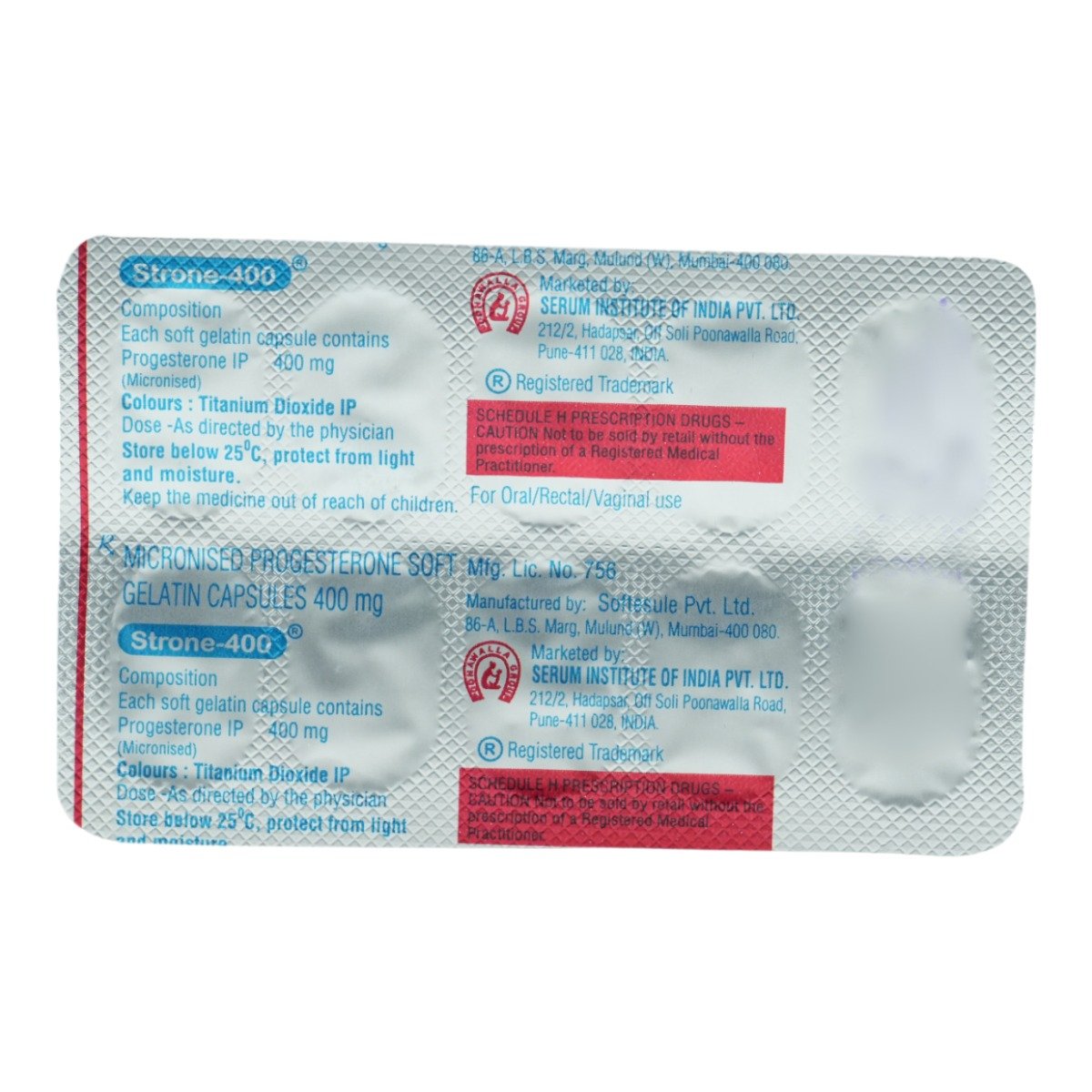 Strone 400 Capsule 10's, Pack of 10 CAPSULES Strone 400 Capsule 10's, Pack of 10 CAPSULES