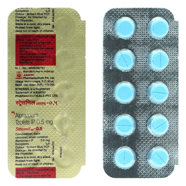 Stresnil RF-0.5 Tablet 10's, Pack of 10 TabletS