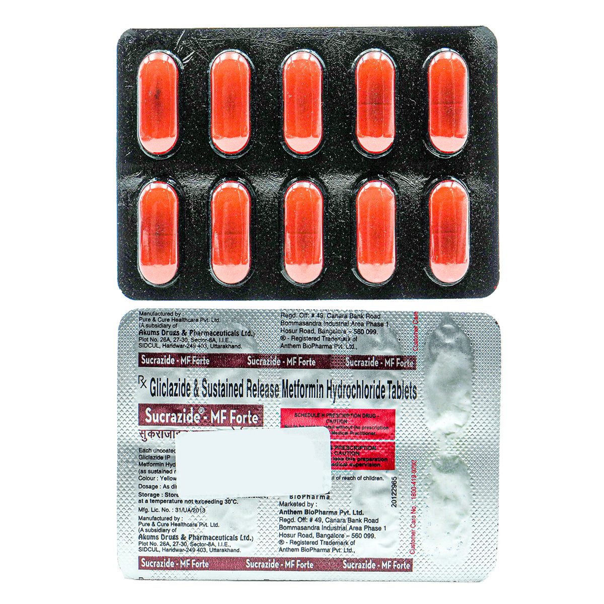 Sucrazide-MF Forte Tablet 10's, Pack of 10 TabletS Sucrazide-MF Forte Tablet 10's, Pack of 10 TabletS