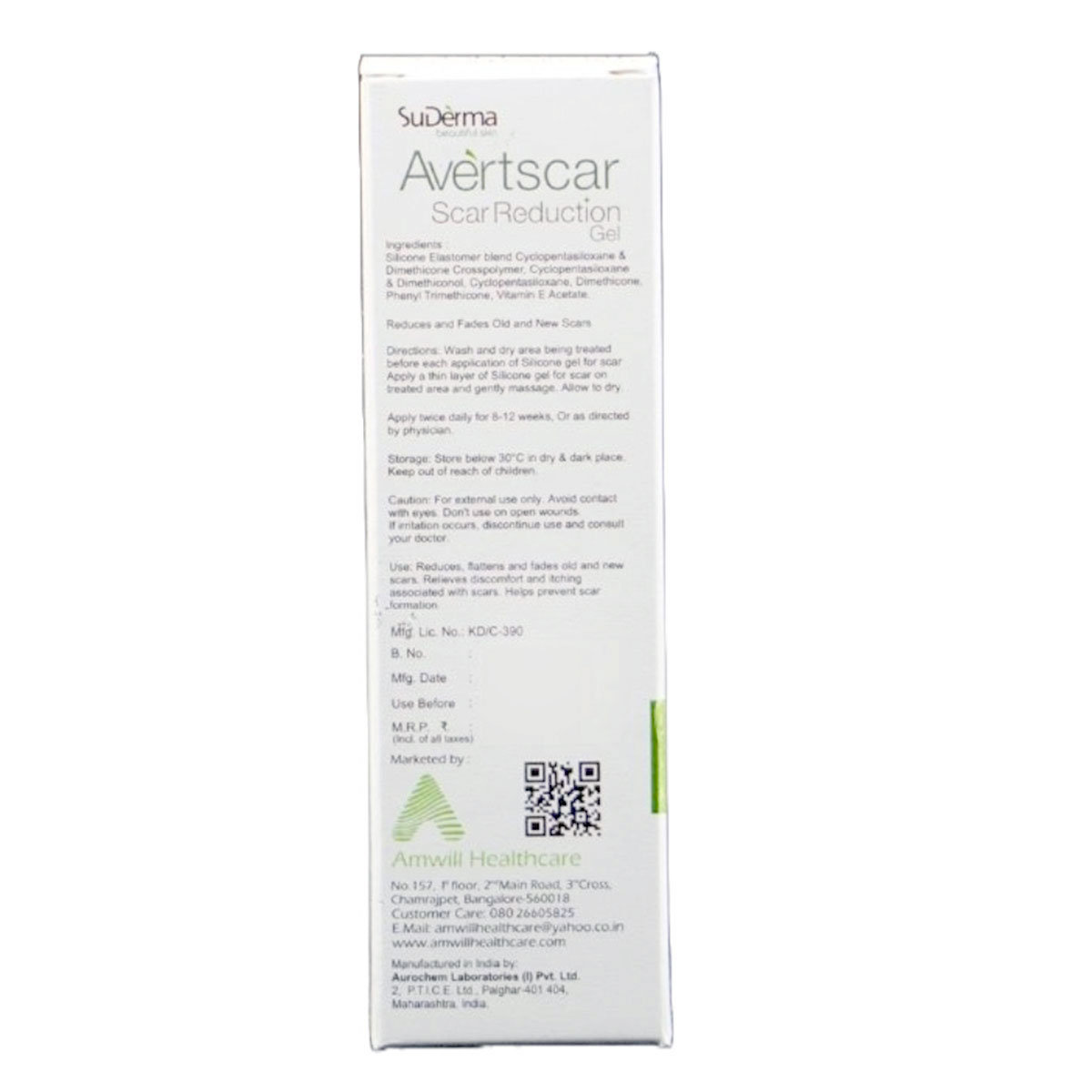 Suderma Avertscar Scar Reduction Gel 25 gm, Pack of 1 Suderma Avertscar Scar Reduction Gel 25 gm, Pack of 1