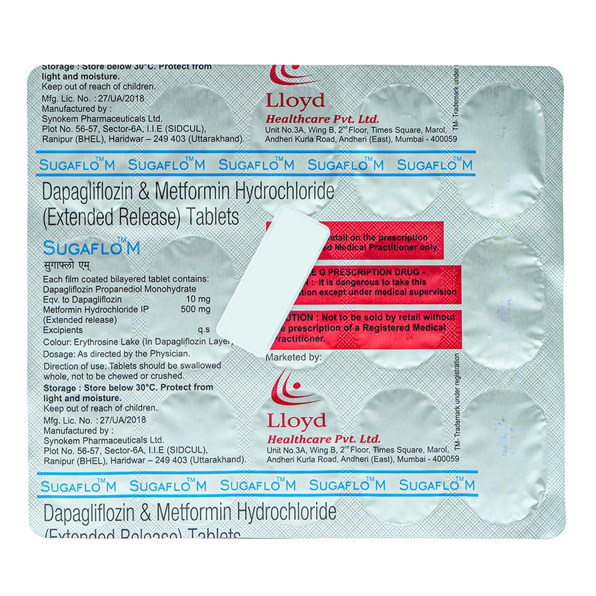 Sugaflo M Tablet 15's, Pack of 15 TABLETS Sugaflo M Tablet 15's, Pack of 15 TABLETS