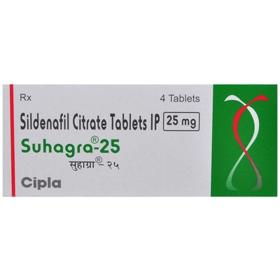 Suhagra-25 Tablet 4's, Pack of 4 TABLETS