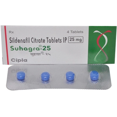 Suhagra-25 Tablet 4's, Pack of 4 TABLETS