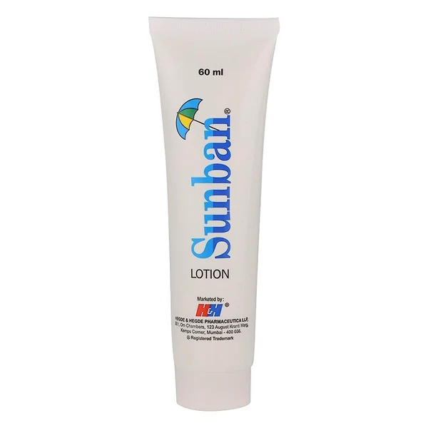 Sunban Lotion 60 ml | Provides Sun Protection, Pack of 1