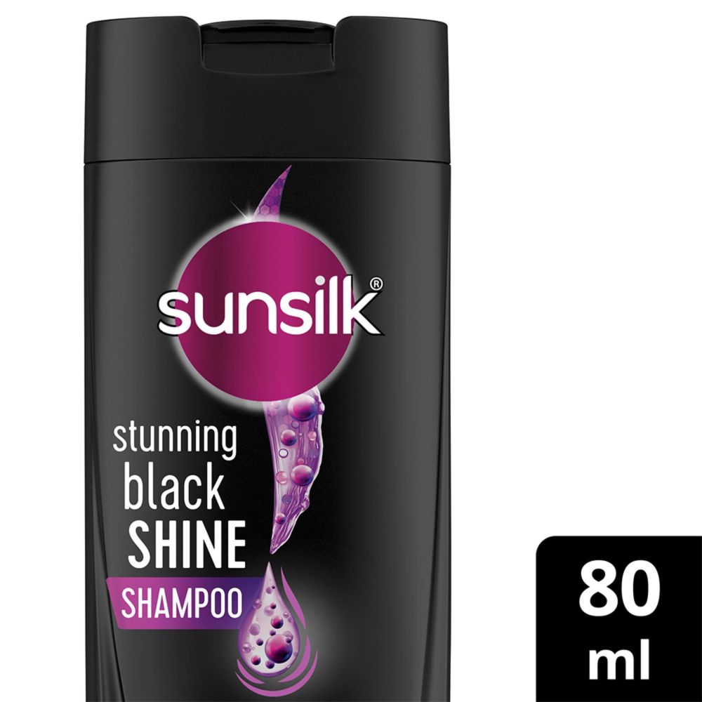Sunsilk Stunning Black Shine Shampoo, 80 ml, Pack of 1 Sunsilk Stunning Black Shine Shampoo, 80 ml, Pack of 1