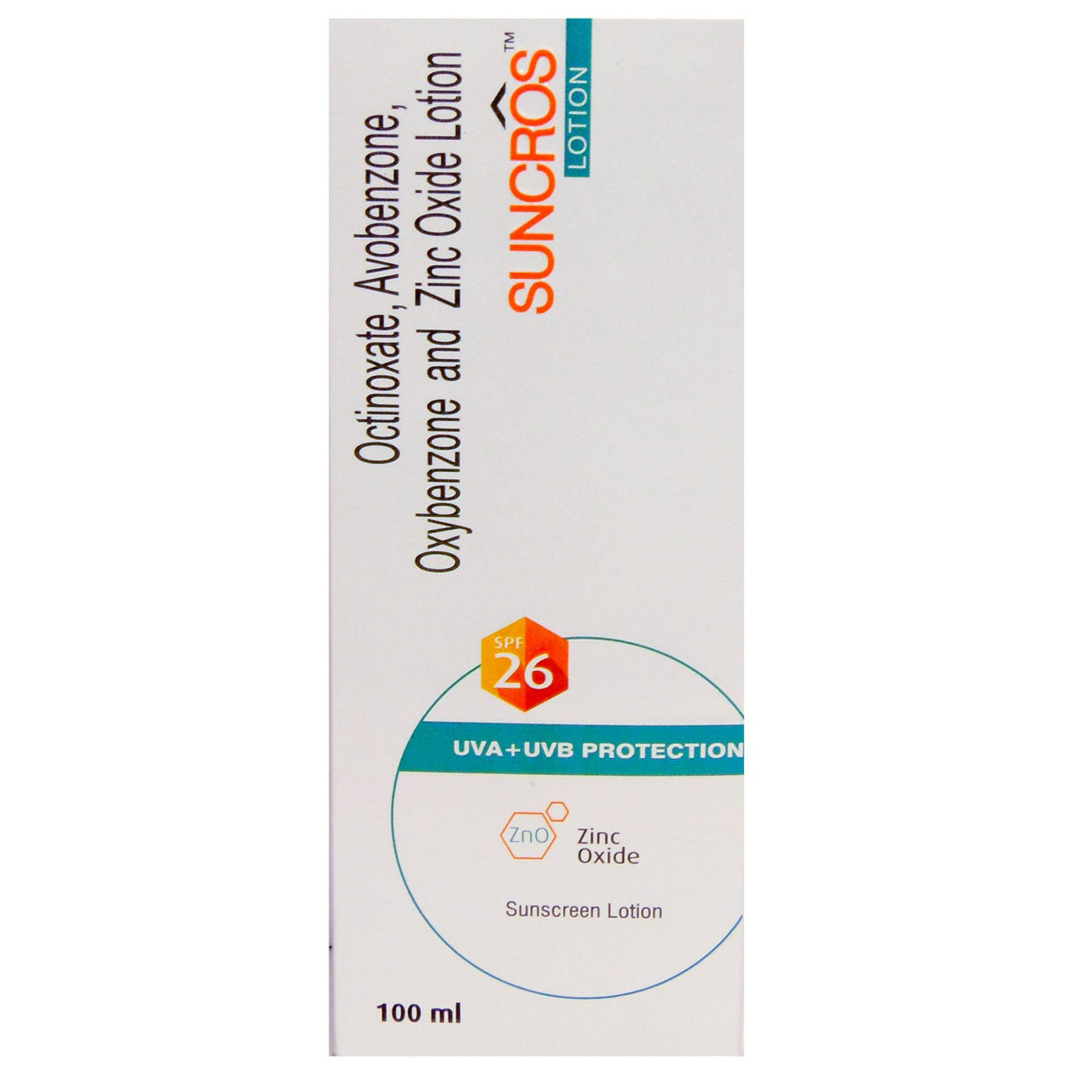 Suncros Sunscreen Spf 26 Lotion 100 ml, Pack of 1 LOTION Suncros Sunscreen Spf 26 Lotion 100 ml, Pack of 1 LOTION