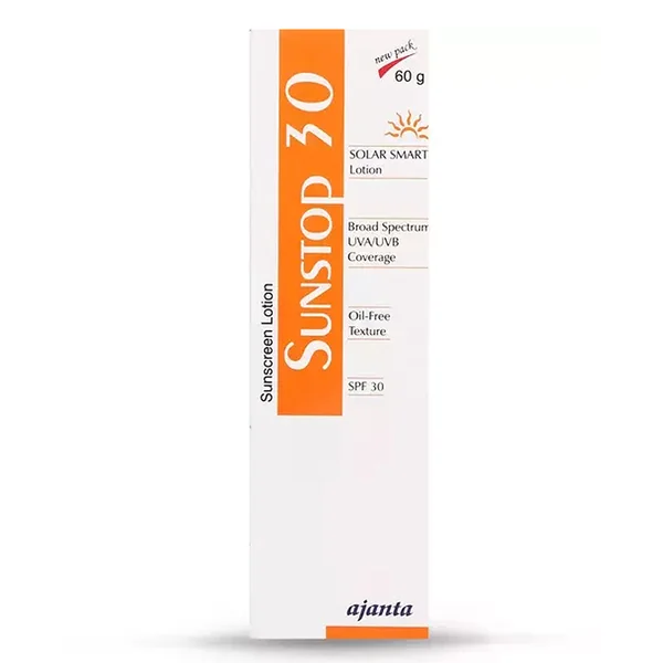 Sunstop Sunscreen Lotion SPF 30, 60 gm, Pack of 1