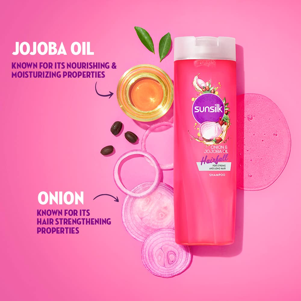 Sunsilk Onion & Jojoba Oil Hairfall Shampoo, 195 ml, Pack of 1 Sunsilk Onion & Jojoba Oil Hairfall Shampoo, 195 ml, Pack of 1
