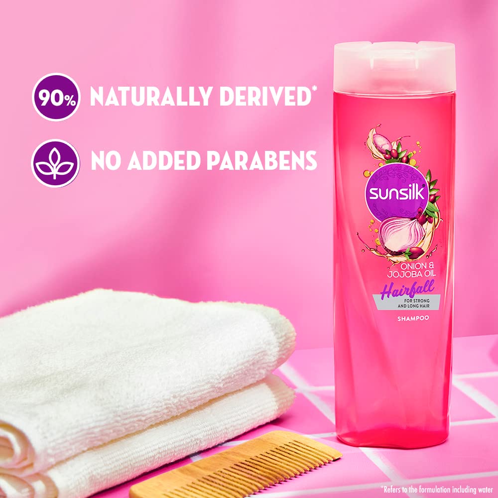 Sunsilk Onion & Jojoba Oil Hairfall Shampoo, 195 ml, Pack of 1 Sunsilk Onion & Jojoba Oil Hairfall Shampoo, 195 ml, Pack of 1