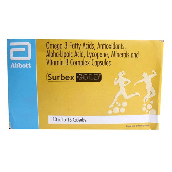 Surbex Gold Softgel Capsule 15's, Pack of 15