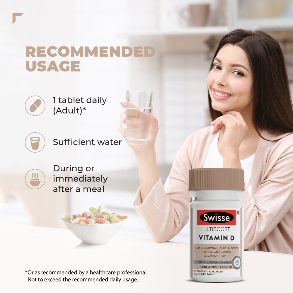Swisse Ultiboost Vitamin D, 90 Tablets, Pack of 1 Swisse Ultiboost Vitamin D, 90 Tablets, Pack of 1