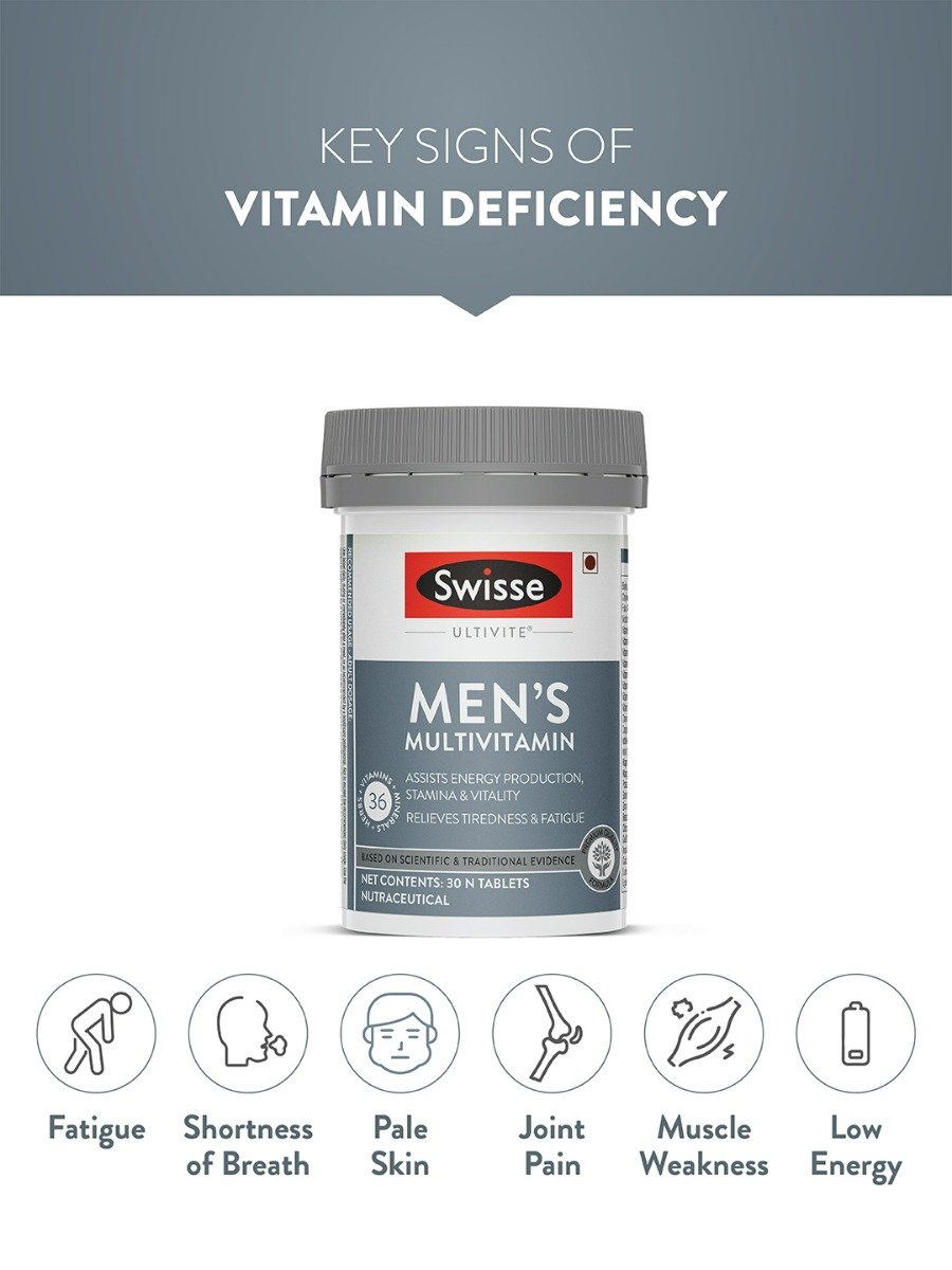 Swisse Ultivite Men's Multivitamin, 30 Tablets, Pack of 1 Swisse Ultivite Men's Multivitamin, 30 Tablets, Pack of 1