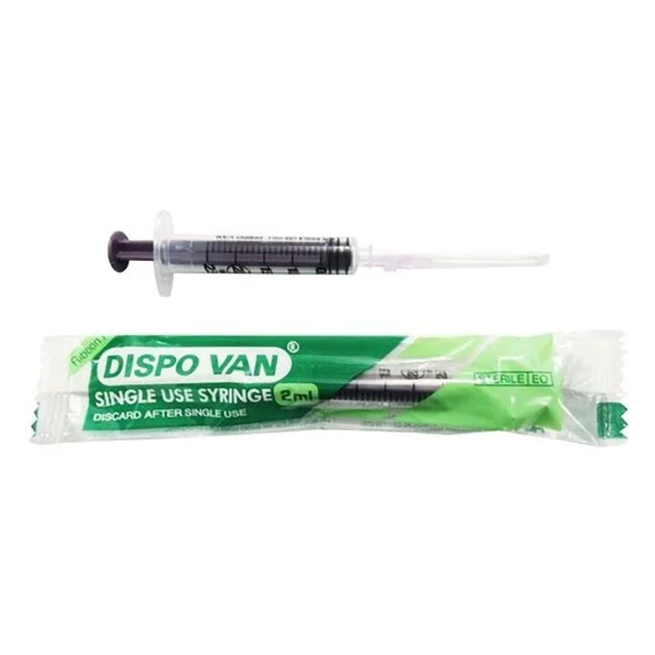 Syringe 2Ml 26G W/N Dispovan, Pack of 1
