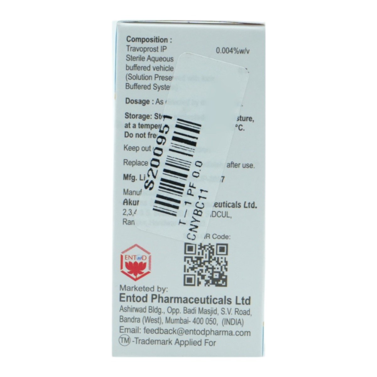 T-1 PF Eye Drops 3 ml, Pack of 1 EYE DROPS T-1 PF Eye Drops 3 ml, Pack of 1 EYE DROPS