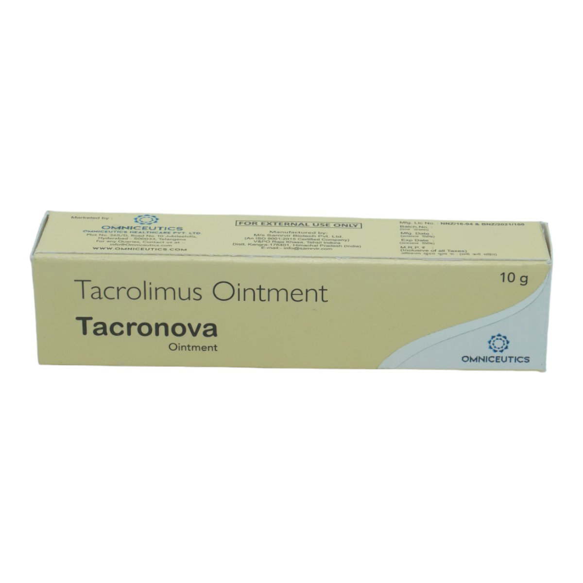 Tacronova Ointment 10 gm, Pack of 1 Ointment Tacronova Ointment 10 gm, Pack of 1 Ointment