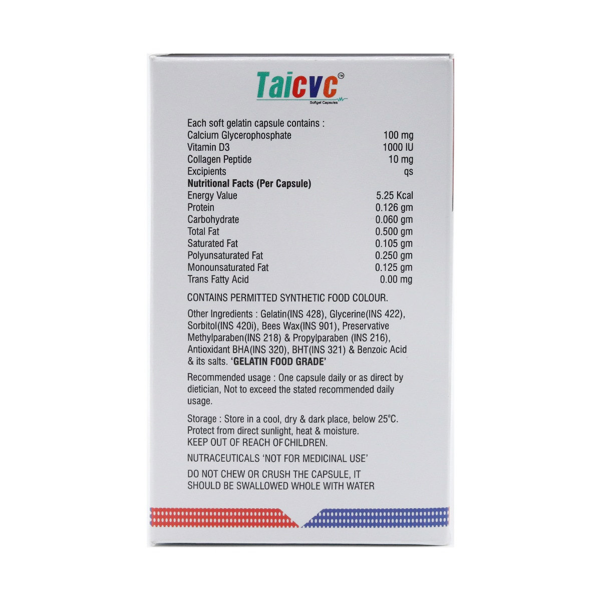 Taicvc Capsule 10's, Pack of 10 CAPSULES Taicvc Capsule 10's, Pack of 10 CAPSULES