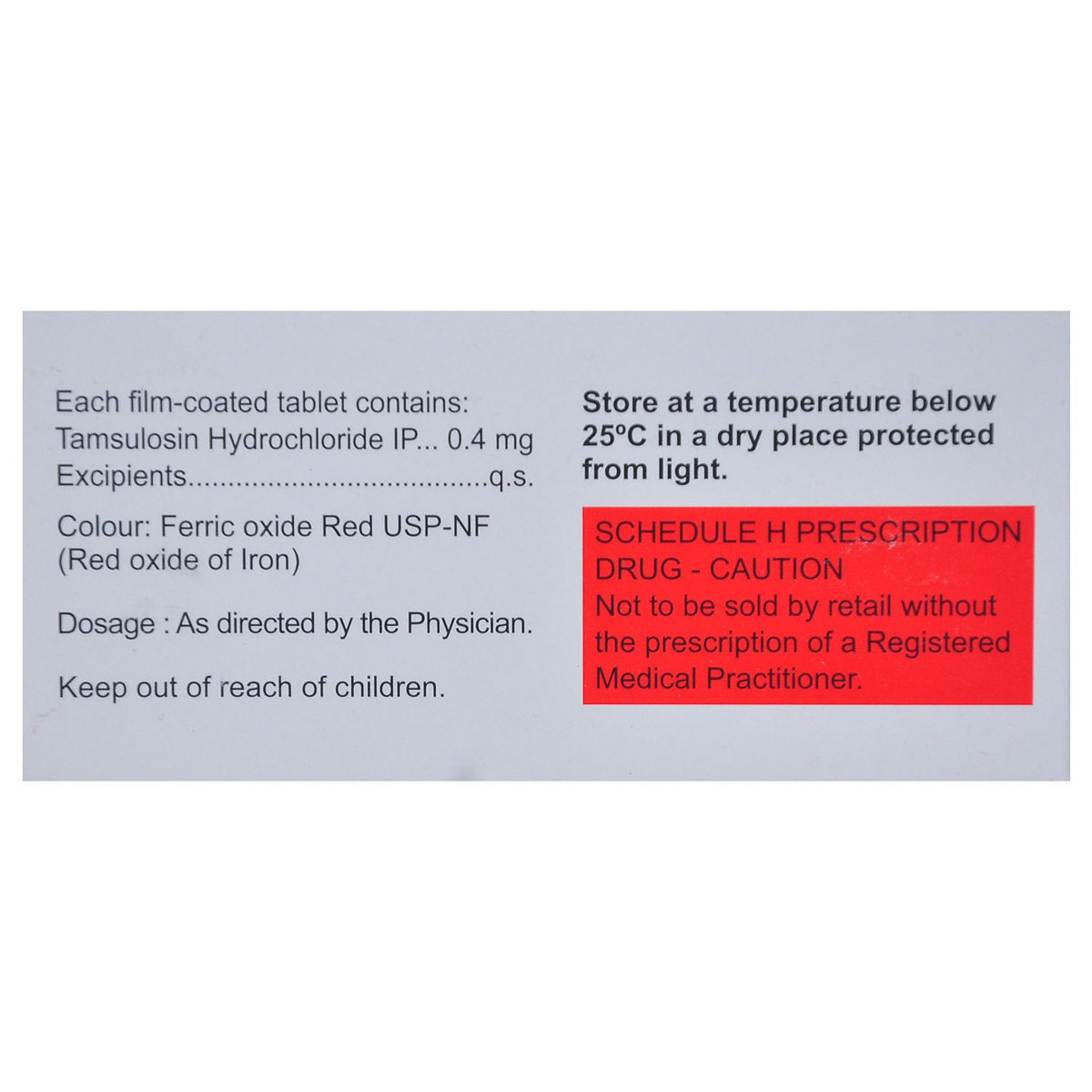 Tamsukem 0.4 Tablet 15's, Pack of 15 TABLETS Tamsukem 0.4 Tablet 15's, Pack of 15 TABLETS