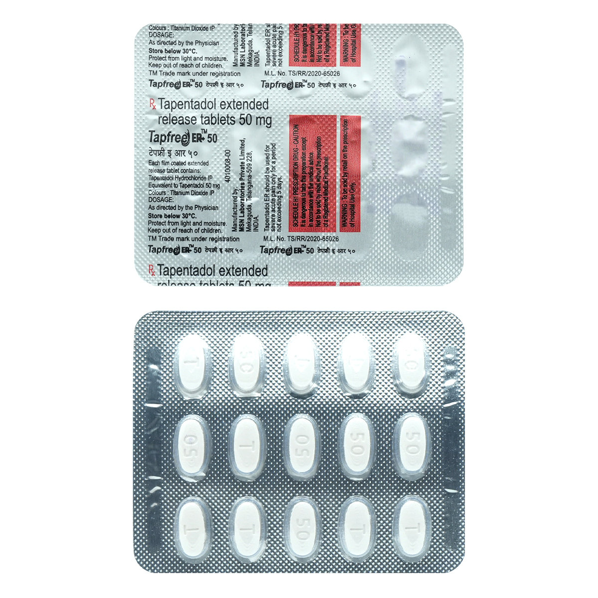 Tapfree ER 50 Tablet 15's, Pack of 15 TABLETS Tapfree ER 50 Tablet 15's, Pack of 15 TABLETS