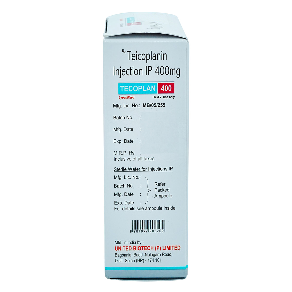 Tecoplan 400 mg Injection 1's, Pack of 1 Injection Tecoplan 400 mg Injection 1's, Pack of 1 Injection