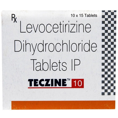 Teczine 10 Tablet 15's, Pack of 15 TABLETS