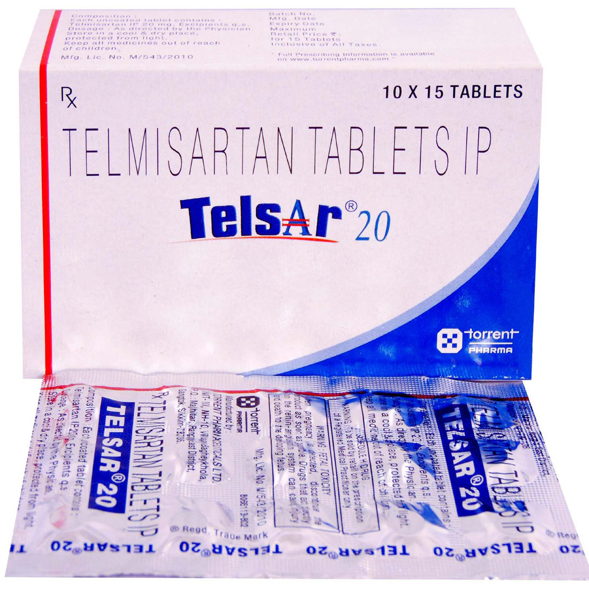 Telsar 20 Tablet 15's, Pack of 15 TABLETS Telsar 20 Tablet 15's, Pack of 15 TABLETS