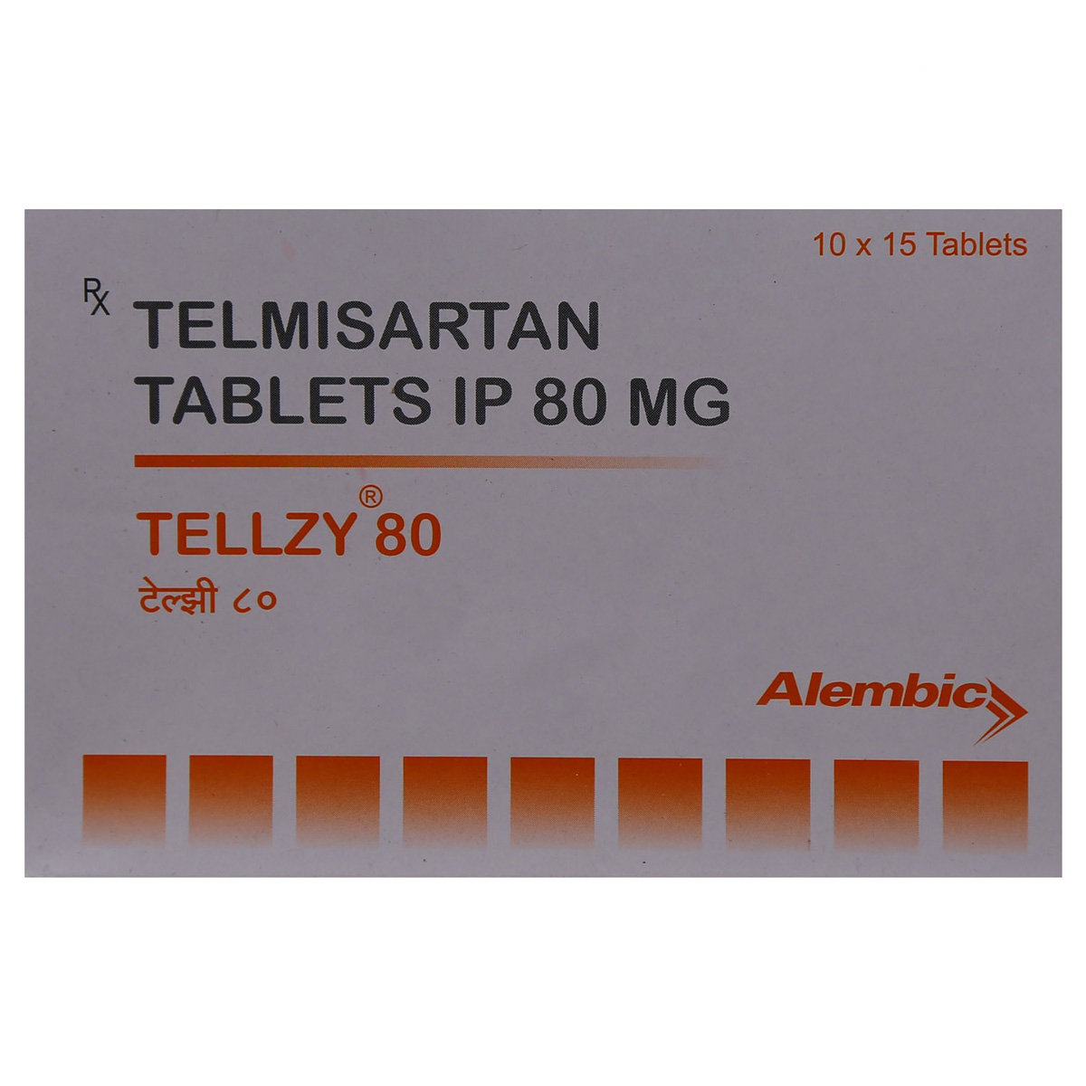 Tellzy 80 Tablet 15's, Pack of 15 TABLETS Tellzy 80 Tablet 15's, Pack of 15 TABLETS