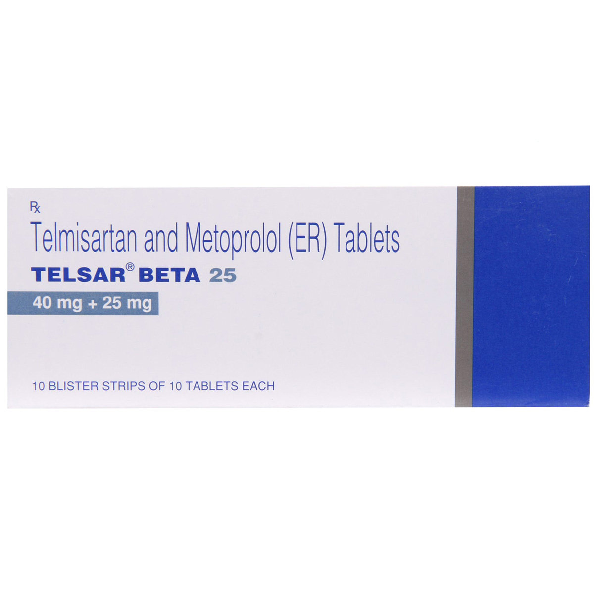 Telsar Beta 25 Tablet 10's, Pack of 10 TABLETS Telsar Beta 25 Tablet 10's, Pack of 10 TABLETS