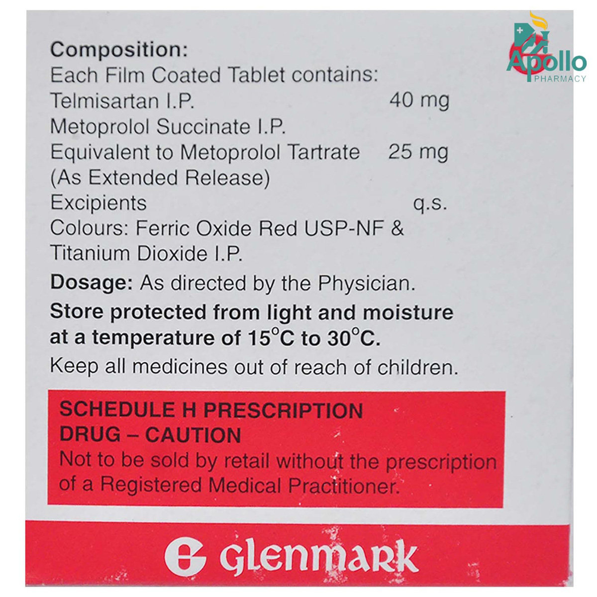 Telmaxx 25 Tablet 10's, Pack of 10 Telmaxx 25 Tablet 10's, Pack of 10