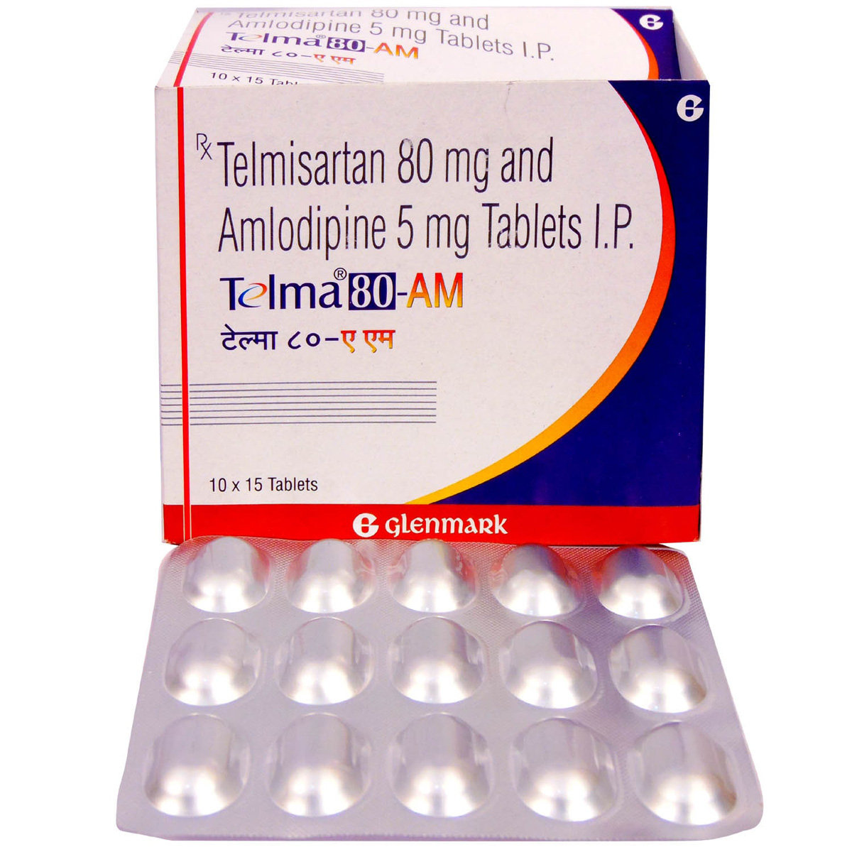 Telma 80-AM Tablet 15's, Pack of 15 Telma 80-AM Tablet 15's, Pack of 15