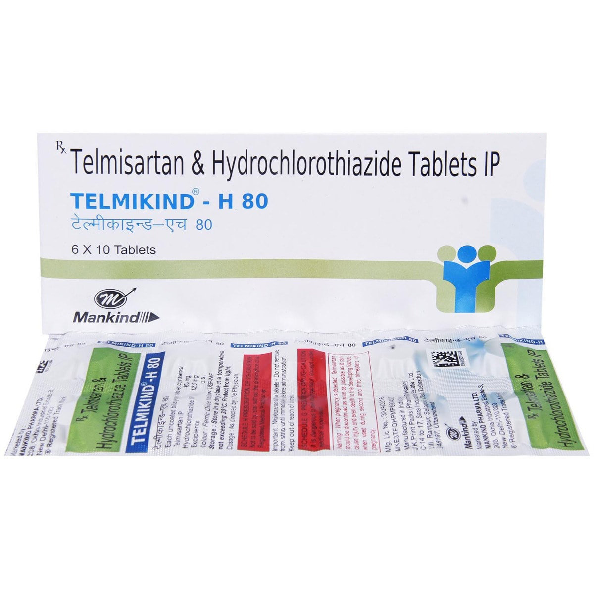 Telmikind-H 80 Tablet 10's, Pack of 10 Telmikind-H 80 Tablet 10's, Pack of 10