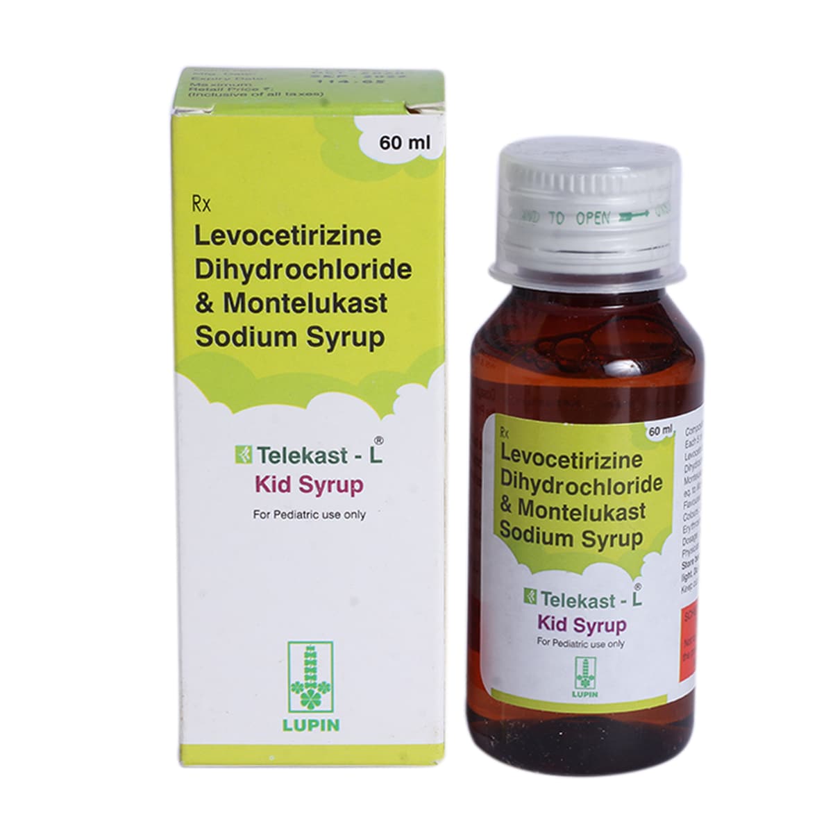 Telekast-L Kid Syrup 60 ml, Pack of 1 Syrup Telekast-L Kid Syrup 60 ml, Pack of 1 Syrup