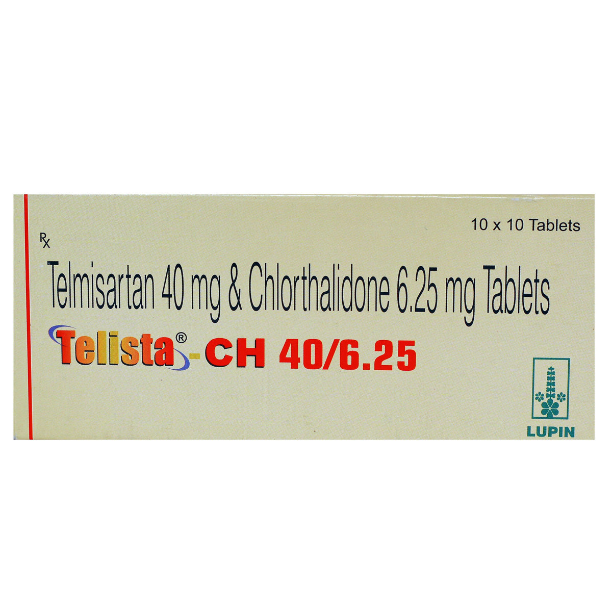 Telista CH 40\6.25 Tablet 10's, Pack of 10 Telista CH 40\6.25 Tablet 10's, Pack of 10