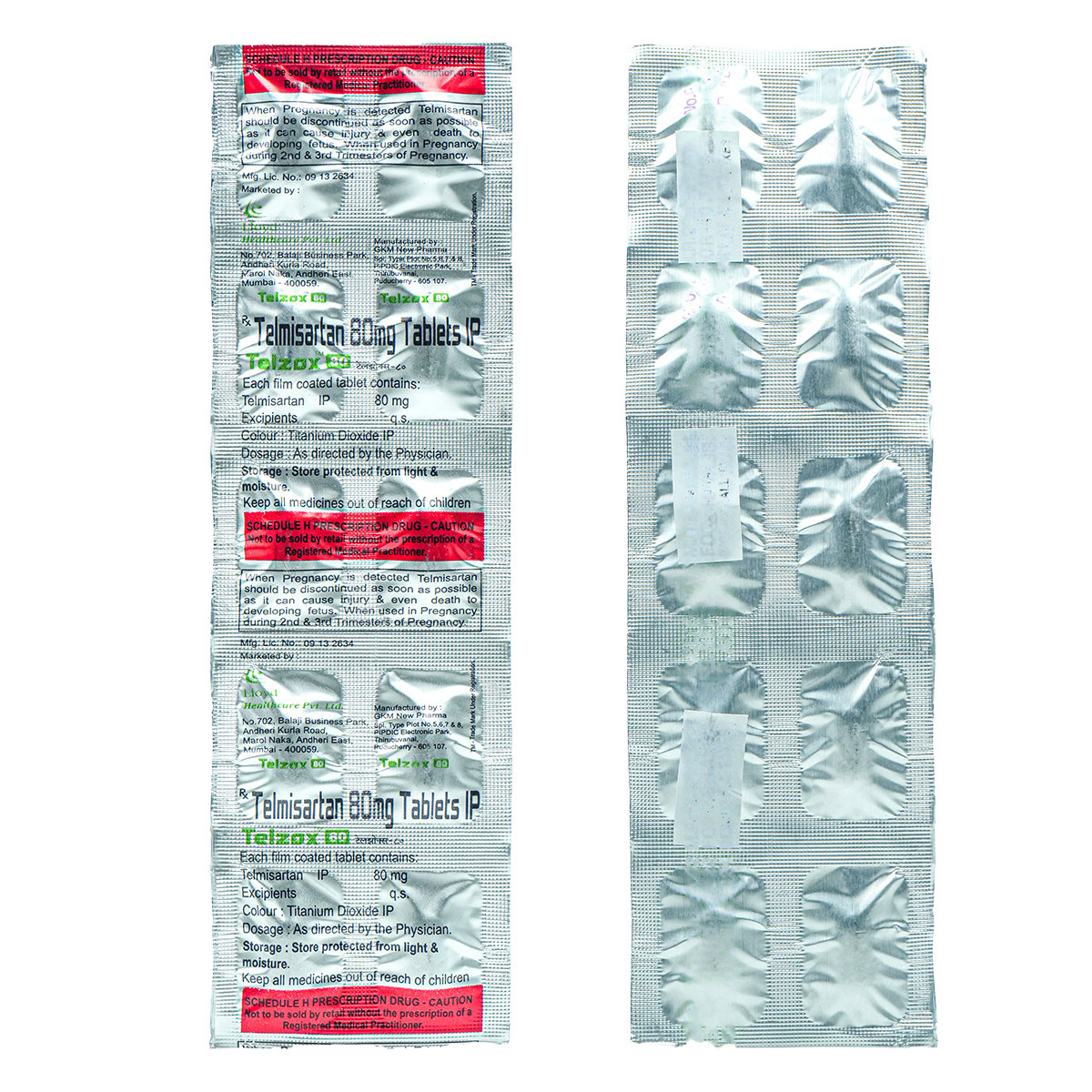 Telzox 80 Tablet 10's, Pack of 10 TABLETS Telzox 80 Tablet 10's, Pack of 10 TABLETS