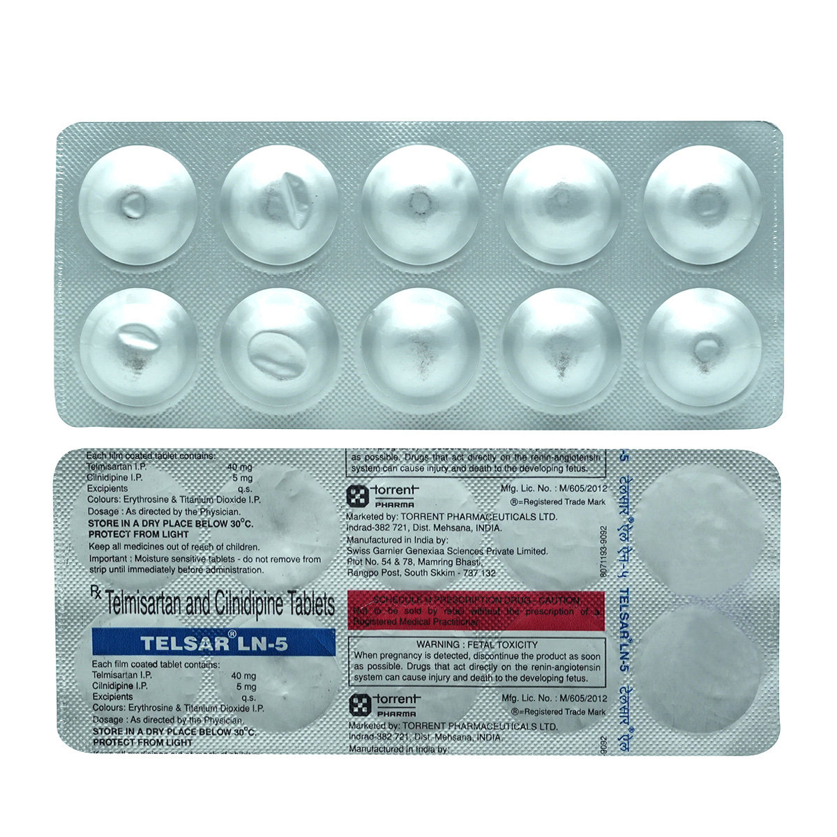 Telsar LN 5 Tablet 10's, Pack of 10 TABLETS Telsar LN 5 Tablet 10's, Pack of 10 TABLETS