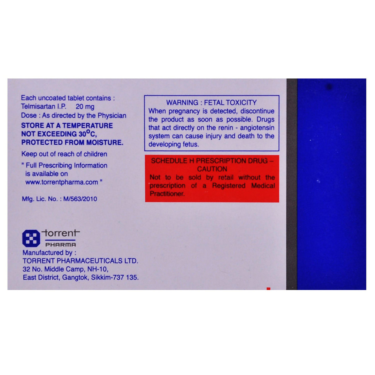 Telday-20 Tablet 15's, Pack of 15 TABLETS Telday-20 Tablet 15's, Pack of 15 TABLETS