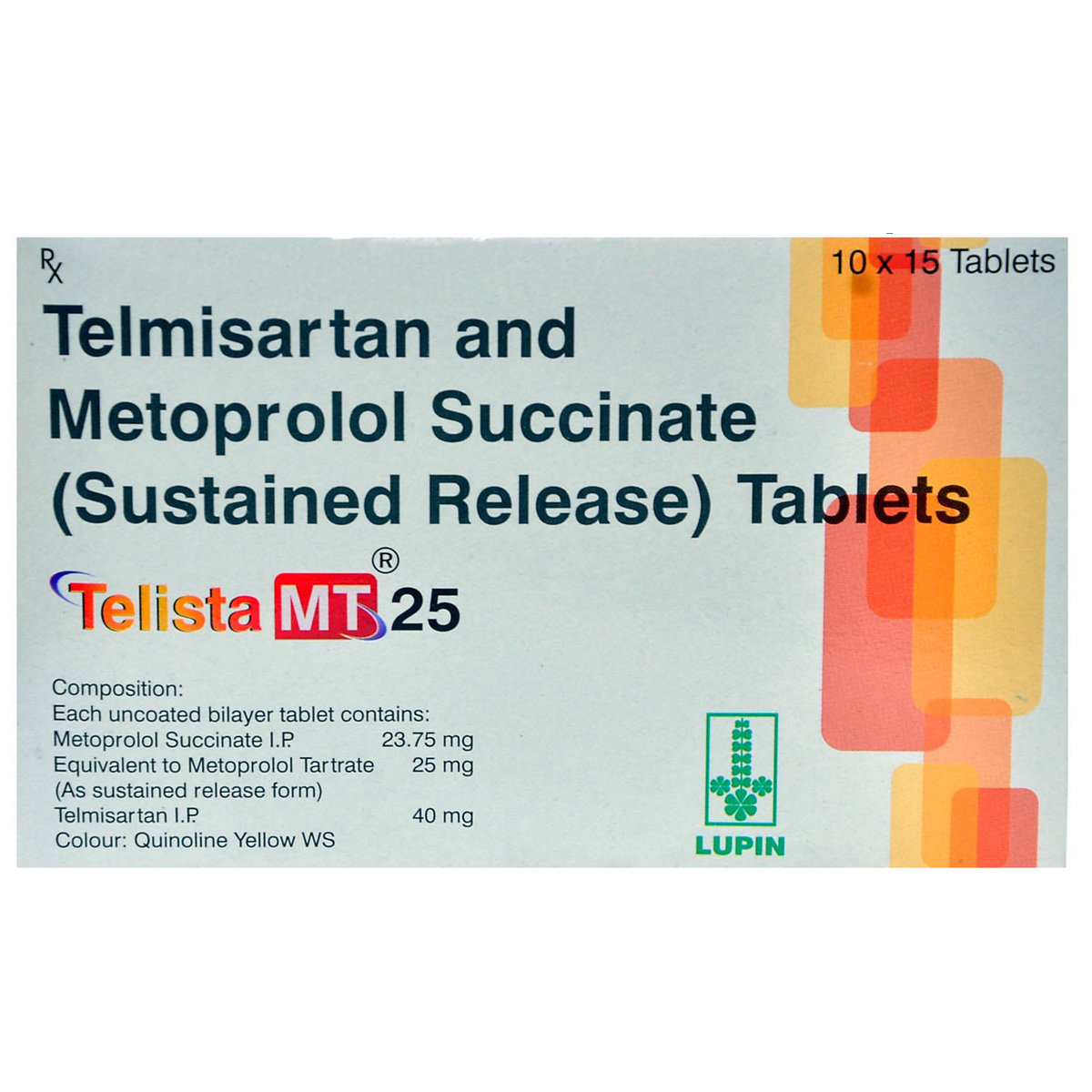 Telista MT 25 Tablet 15's, Pack of 15 TABLETS Telista MT 25 Tablet 15's, Pack of 15 TABLETS