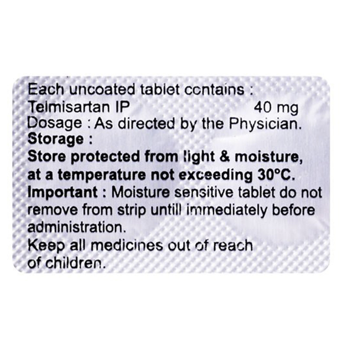 Telicus 40 mg Tablet 15's, Pack of 15 TABLETS Telicus 40 mg Tablet 15's, Pack of 15 TABLETS